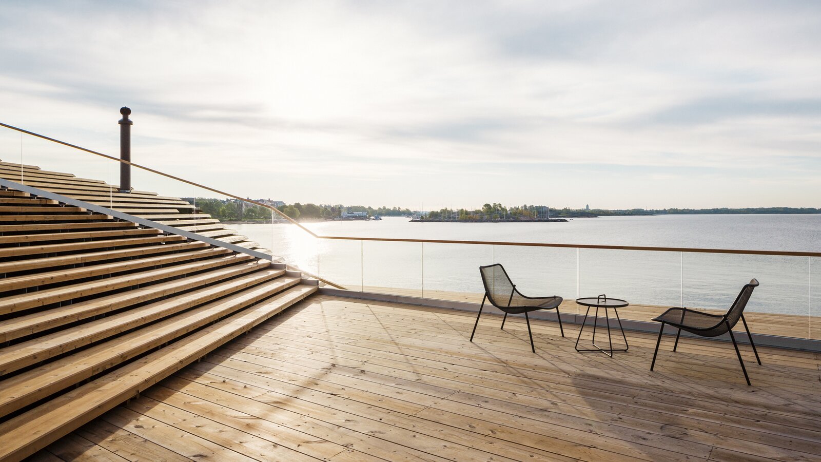 Sauna Löyly à Helsinki terrasse