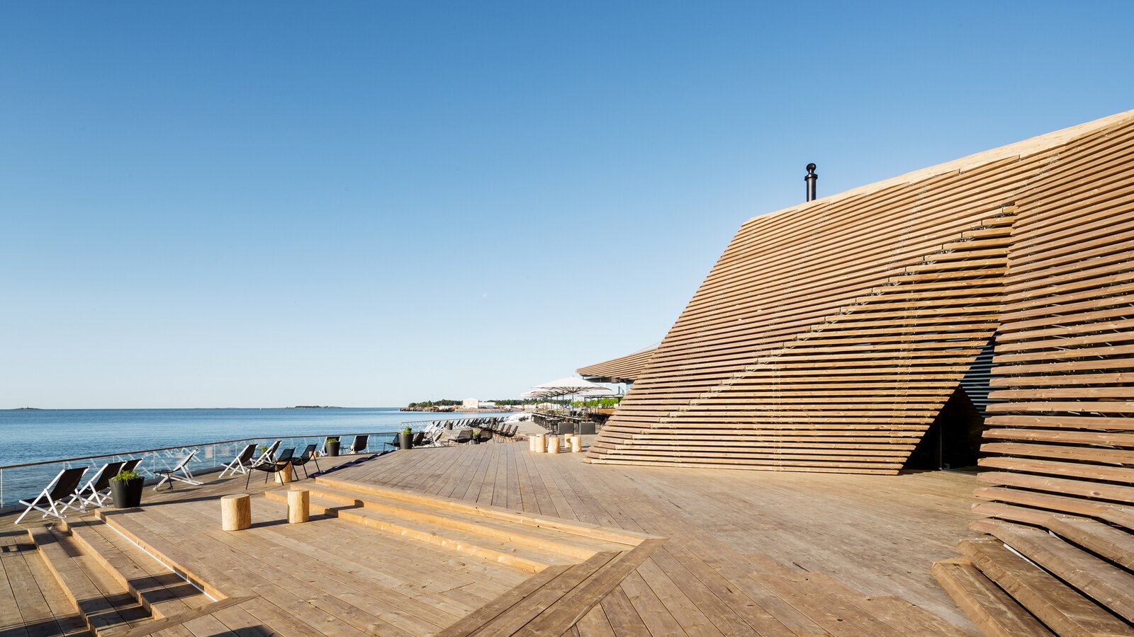 Sauna Löyly à Helsinki de l'extérieur